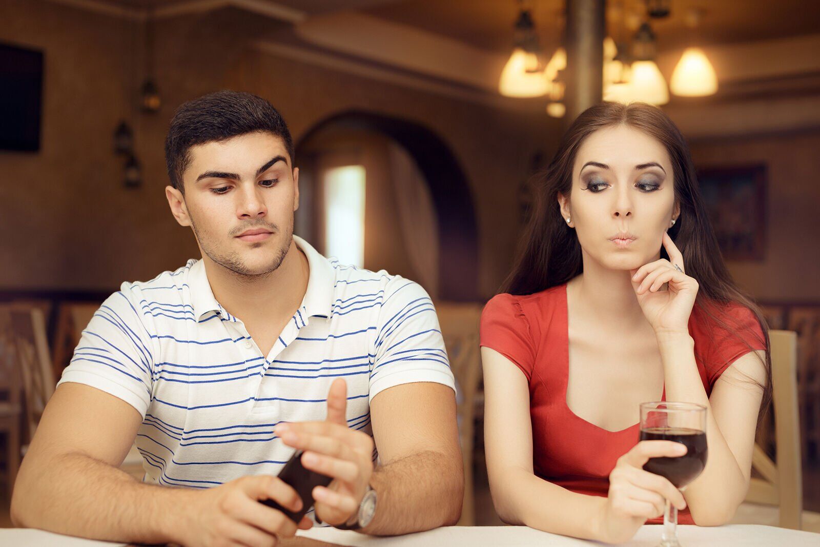 When you have your phone out during a first date, the other person assumes you’ re looking for better plans or would jump to leave at the first ding of a text.